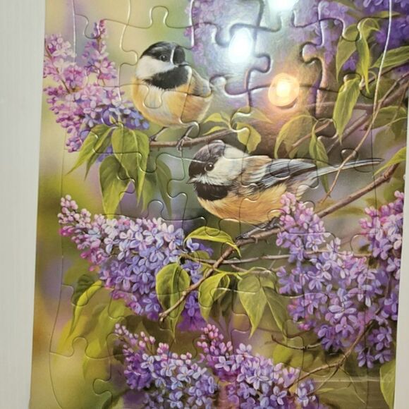 NEW Cobble Hill Tray Puzzle Chickadee Duo - Picture 3 of 6